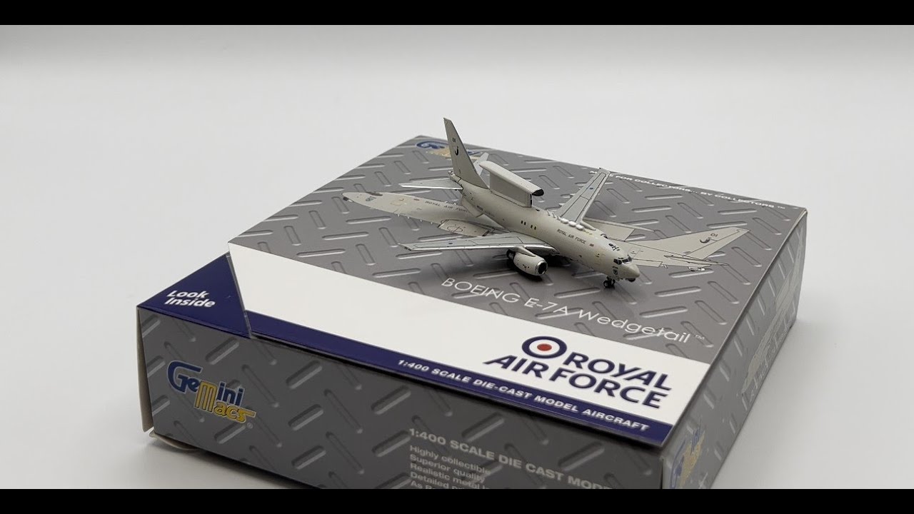 Gemini MACS Royal Air Force Boeing E-7A Wedgetail 1:400 Scale GMRAF150 Unboxcase