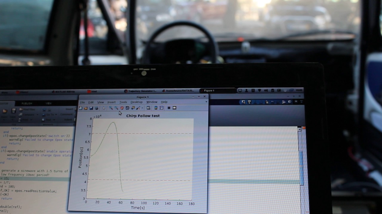 EPOS steering wheel control - Chirp follow test (RAW edition)