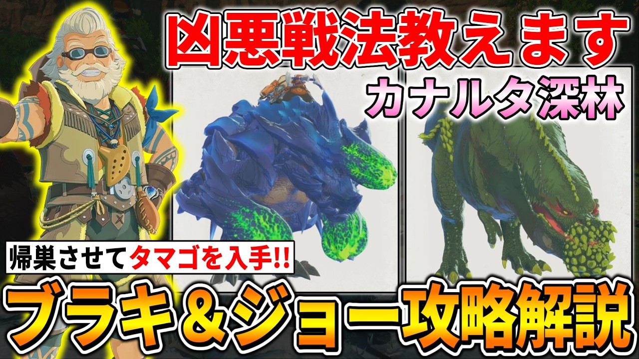 【モンハンストーリーズ3】ブラキディオスとイビルジョーの入手方法！攻撃を無効化しまくる凶悪戦法も紹介！！！(行動パターン/序盤/帰巣 etc)