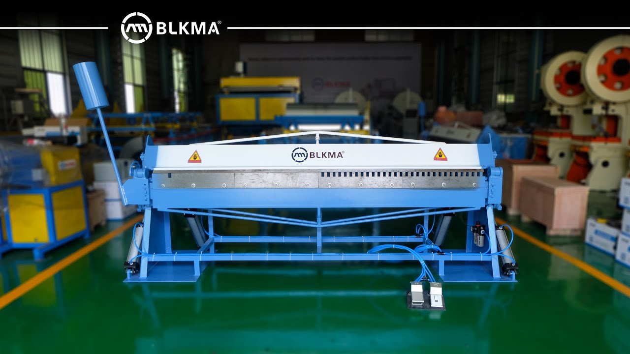 BLKMA Pneumatic TDF folding machine / HVAC Duct sheet folding machine / TDF Folder machine / bending