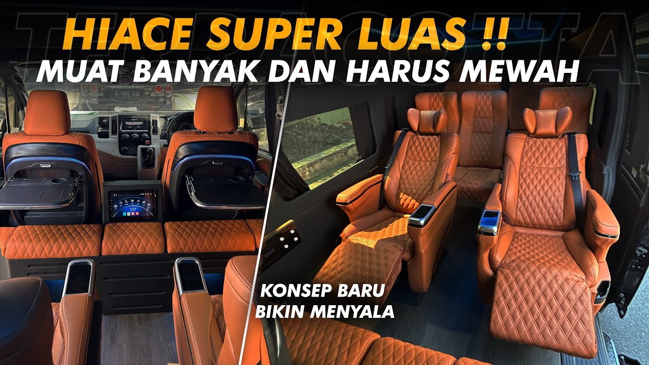 MODIF HIACE PREMIUM 9 SEATER !! LEBIH LEGA DARI DENZA & ALPHARD !!
