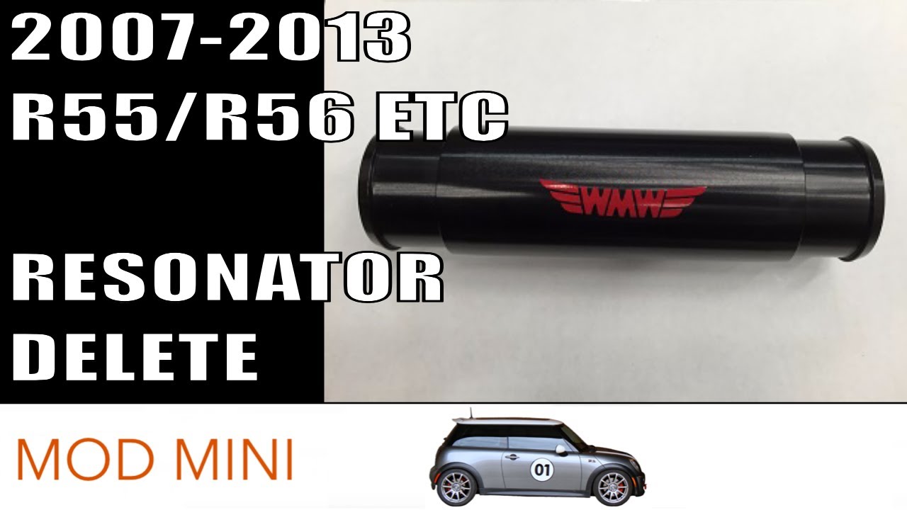Как установить впускной резонатор R56 MINI Cooper S WMW с удалённой трубой