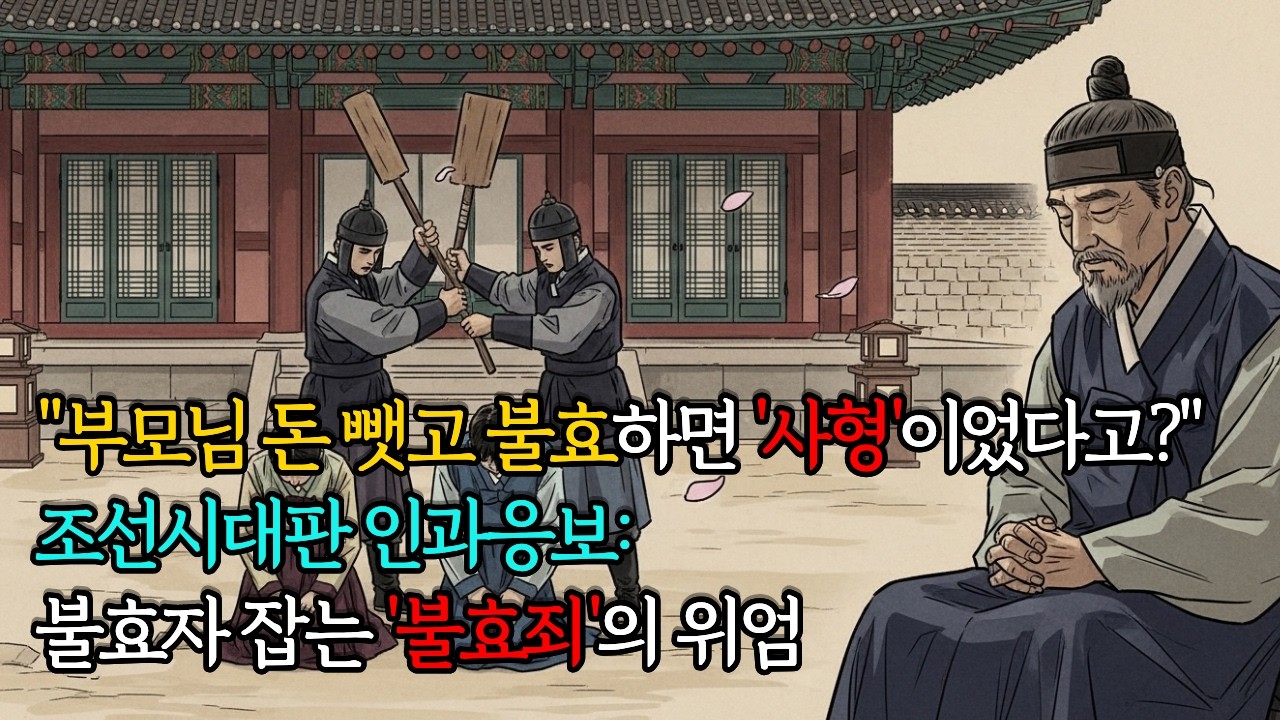 조선시대판 인과응보: 불효자 잡는 '불효죄'의 위엄|오디오북|부모|