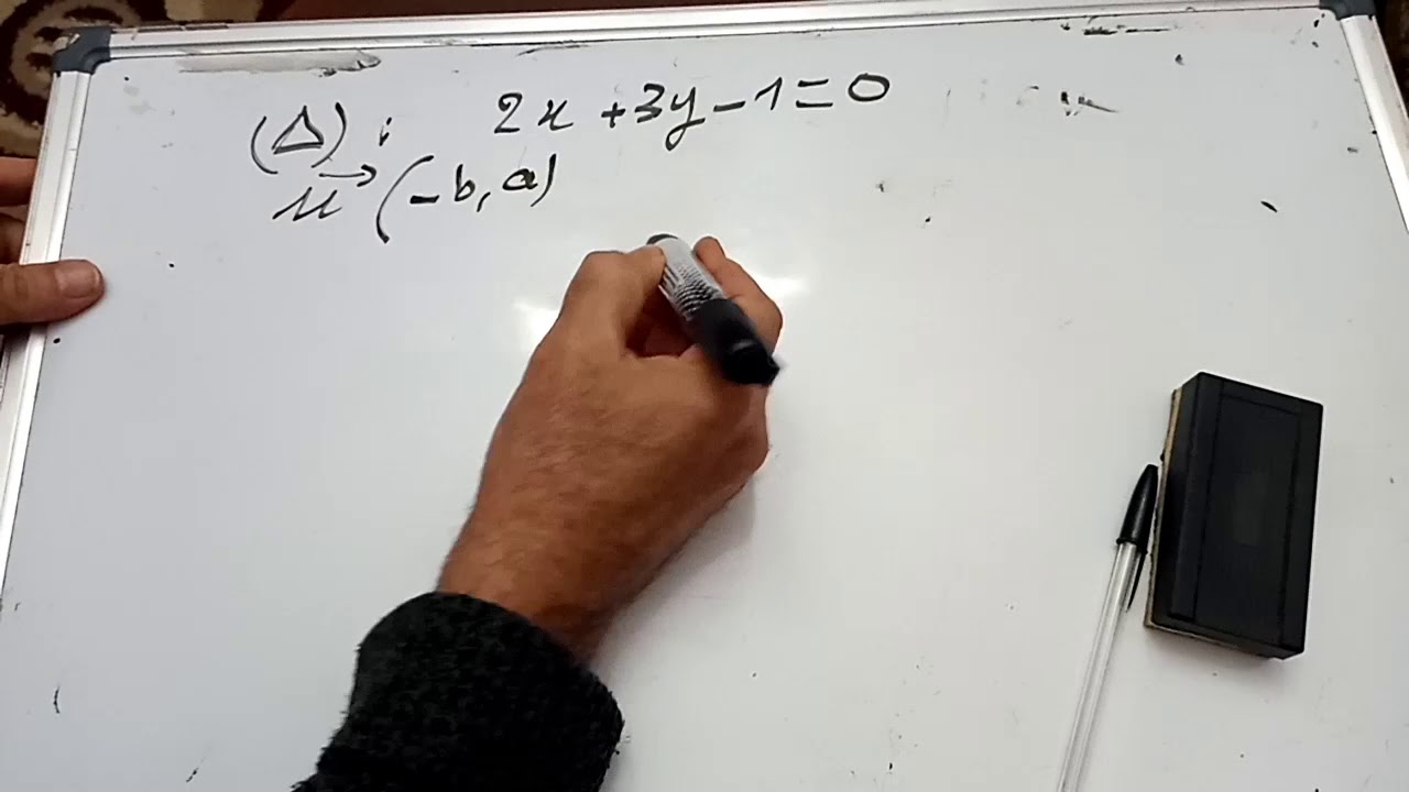 TC/ passage de l équation cartésienne à la représentation paramétrique d une droite
