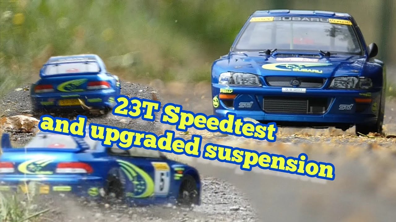 Tamiya TT-02 Subaru Impreza MC99. 23T Speedtest and upgraded suspension.