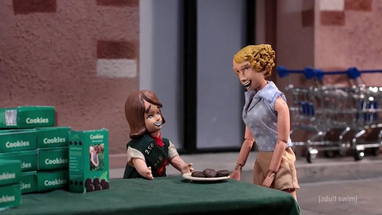 Robot Chicken - Tasting a Thin Mint Girl Scout cookie