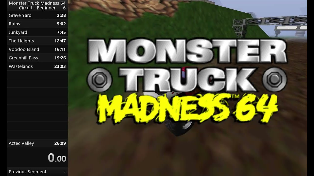 Monster Truck Madness 64 Speedrun: Circuit - Beginner [