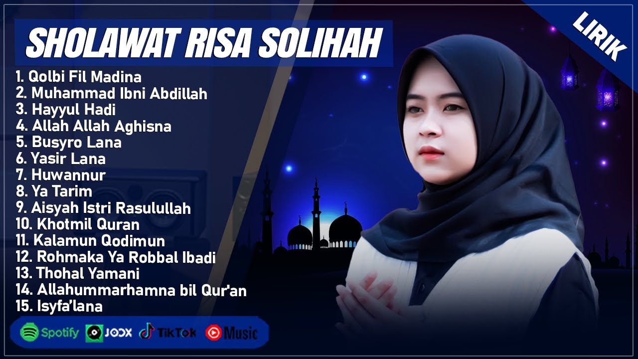 QOLBI FIL MADINAH - RISA SOLIHAH FULL ALBUM TERBAIK 2025 (LIRIK) || SHOLAWAT NABI MERDU TERBARU 2025
