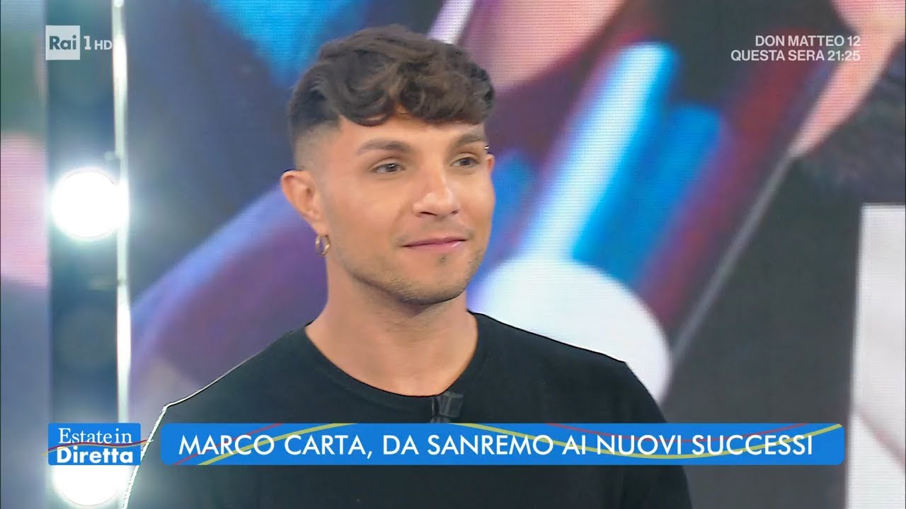 Marco Carta, da Sanremo ai nuovi successi - Estate in diretta - 04/08/2022