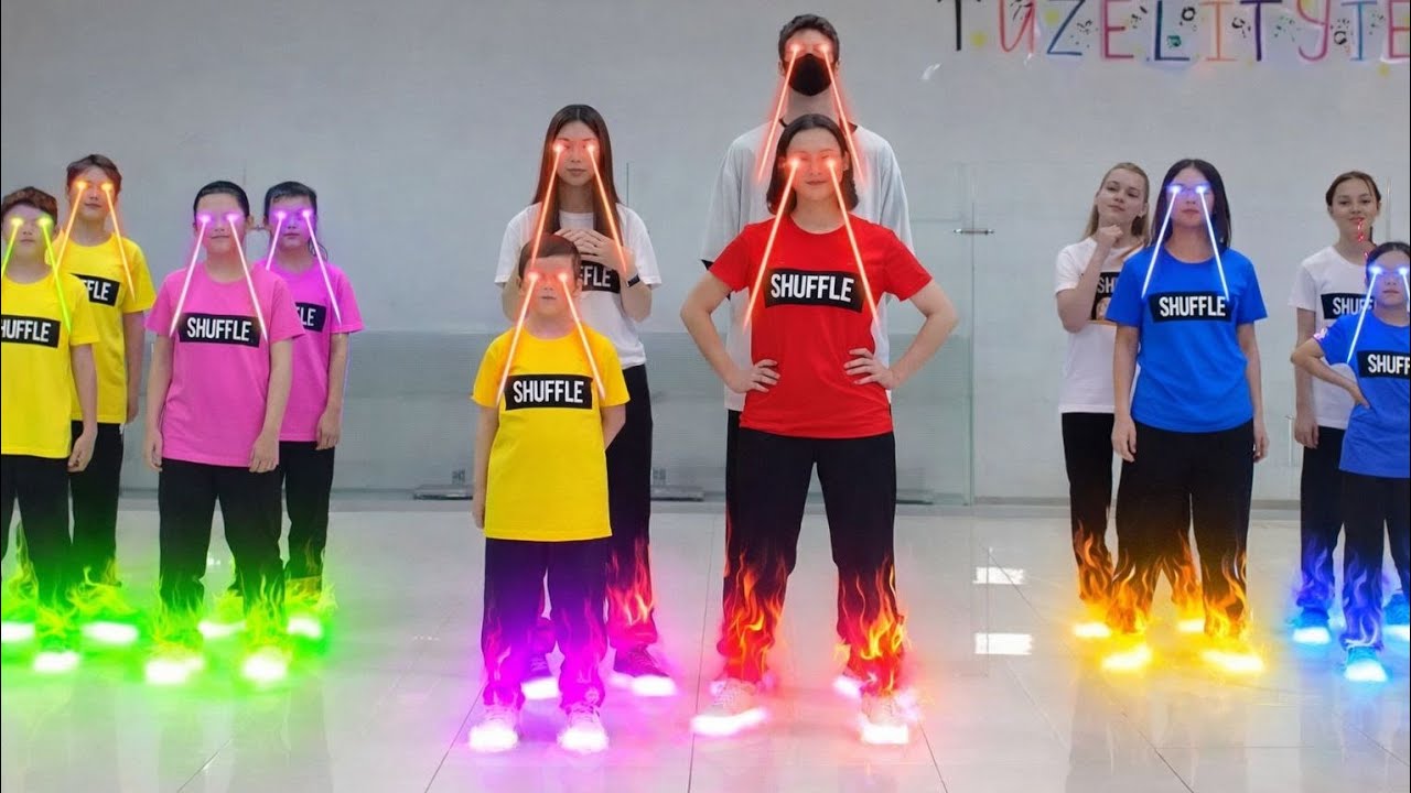 Шаффл Баттл 🔥 WHO IS BEST DANCER NEON MODE TUZELITY SHUFFL IVE 'XOXZ' MV STARSHIP STRAY CIDS SODAPOP
