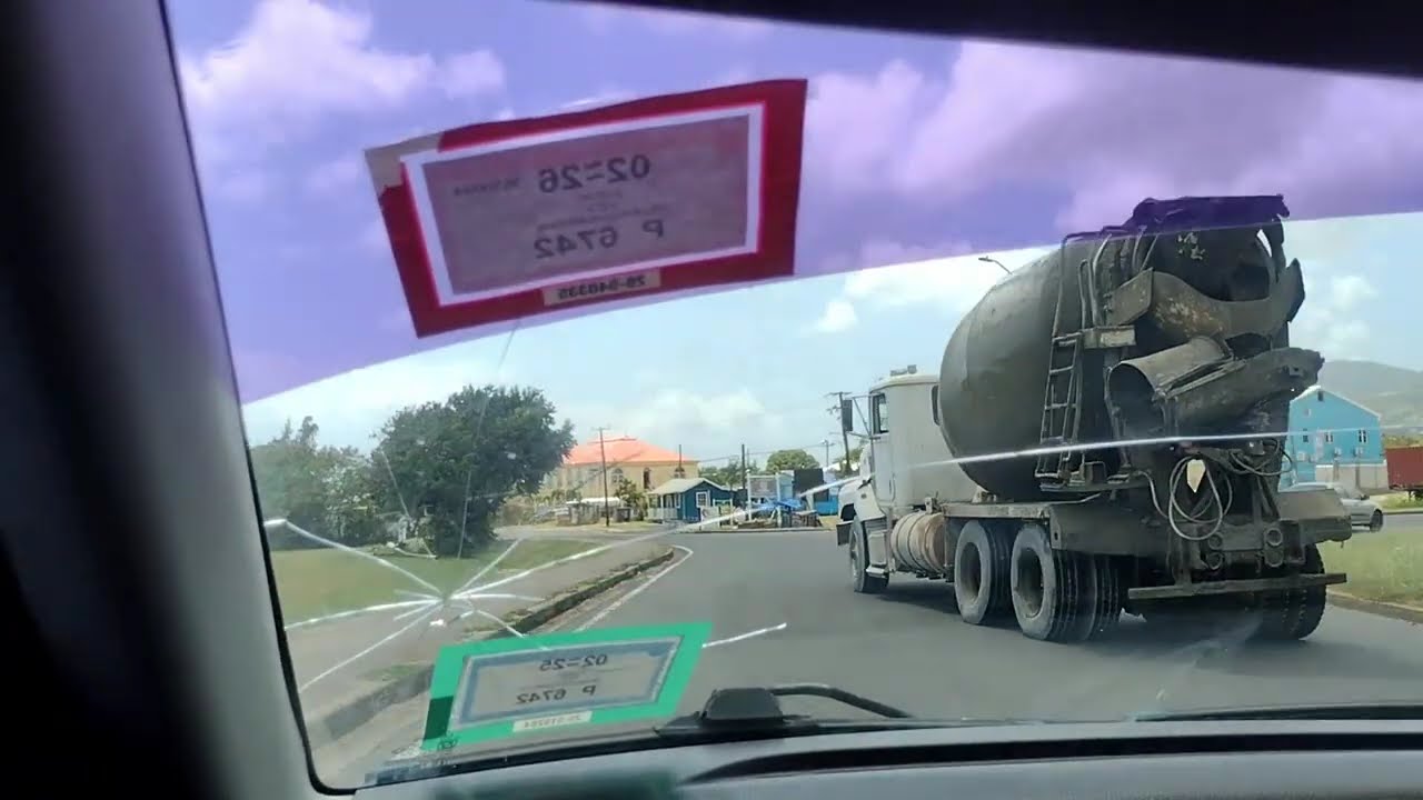 Driving in St. Kitts, Caribbean Island - Road Scenes - 22nd March, 2025
