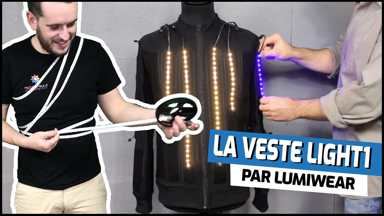 Veste lumineuse Light1 mono couleur de Lumiwear