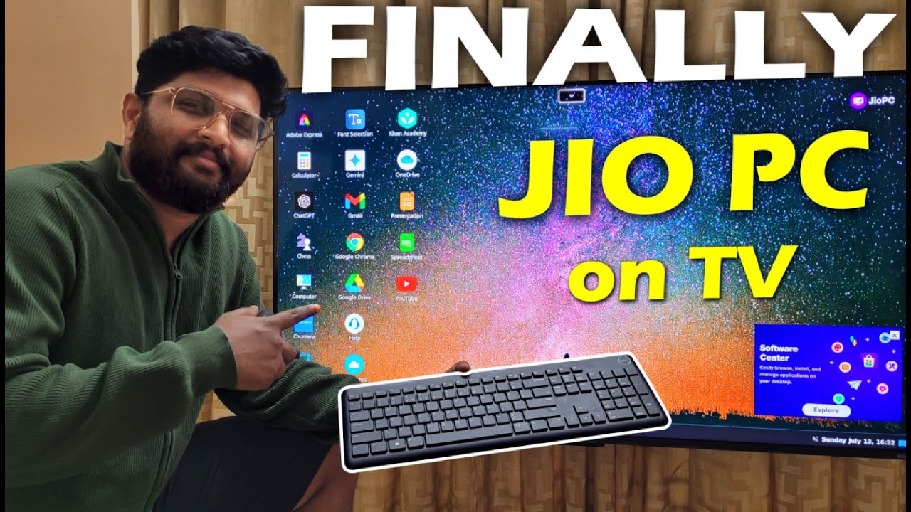 Finally JIO PC💻!!! on TV ⚡ #malayalam