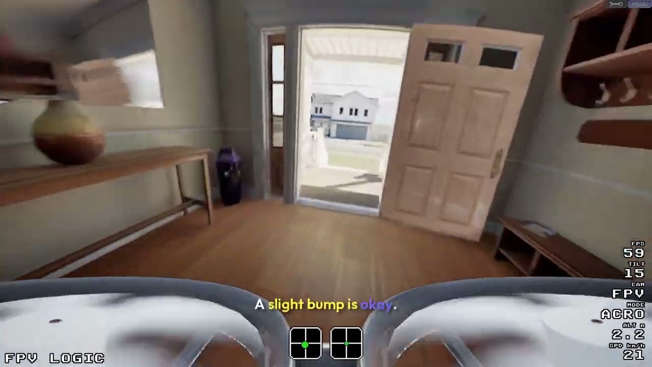 How to Fly a Drone Indoors (House) &mdash; FPV Logic / Neighborhood