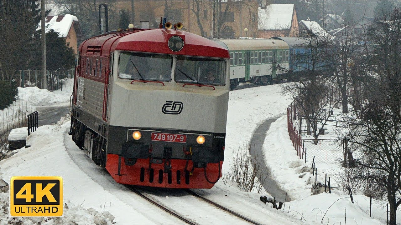 749.107 na tanvaldských rychlících R 1146 a R 1149 v úseku Mladá Boleslav - Tanvald 2.2.2019