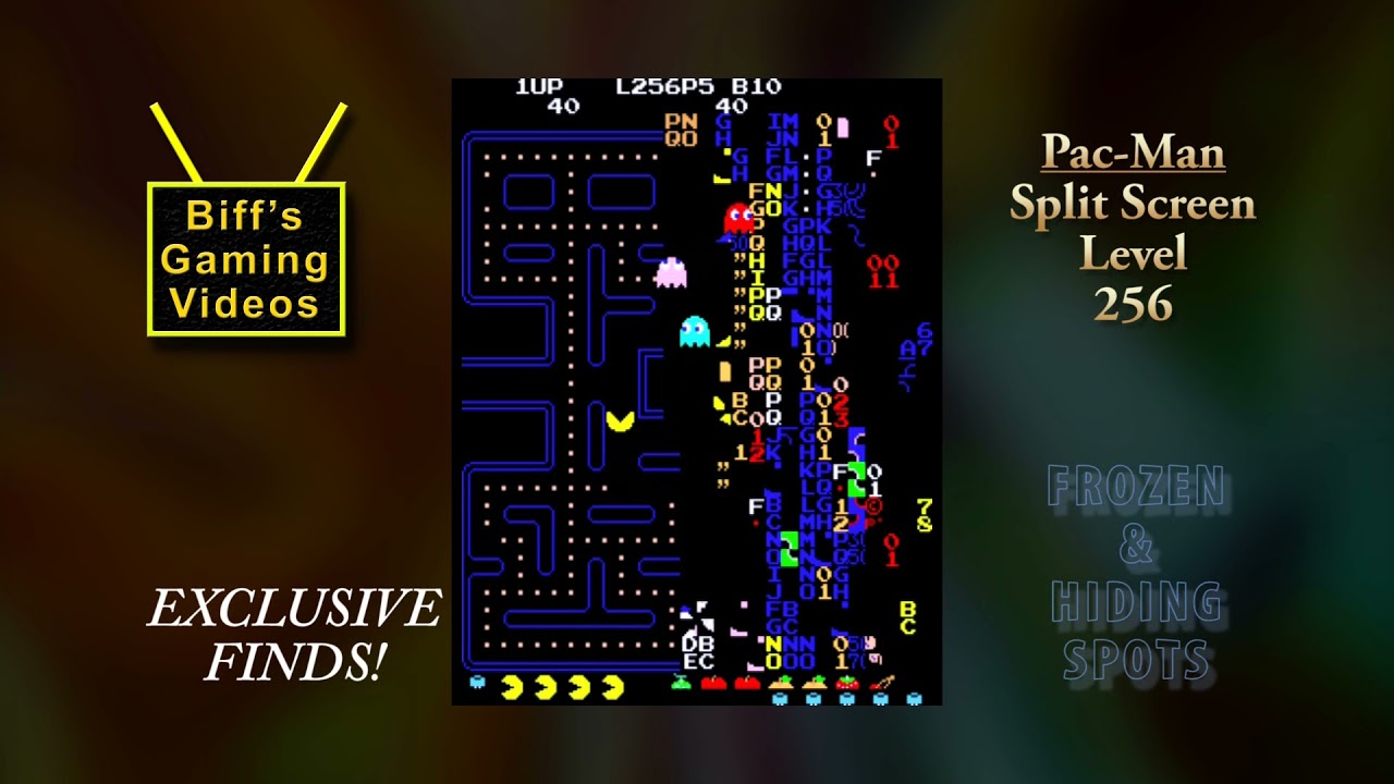 Pac-Man: Frozen/Hiding Spots (Level 256: EXCLUSIVE!)