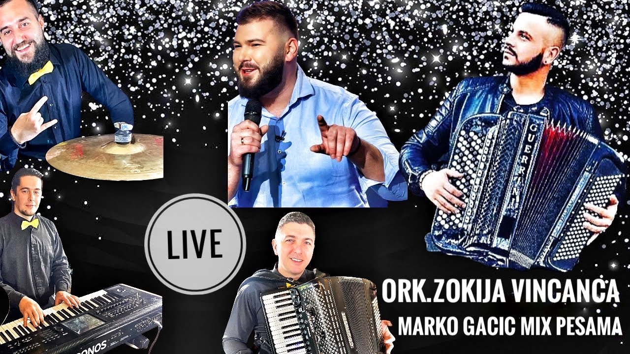 Marko Gacic & Orkestar Zokija Vincanca splet dobrih pesama uzivo