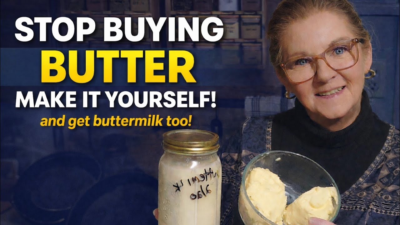 👉 Stop Buying Butter! Make It Yourself in Minutes (And Get Buttermilk Too!)