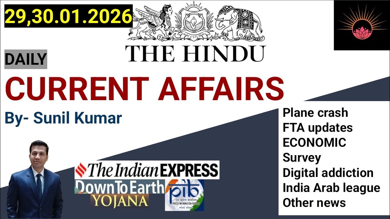 The Hindu Analysis | 29, 30January2026 | The Hindu, Indian Express, PIB | UPSC/IAS/PCS/SSC Prep