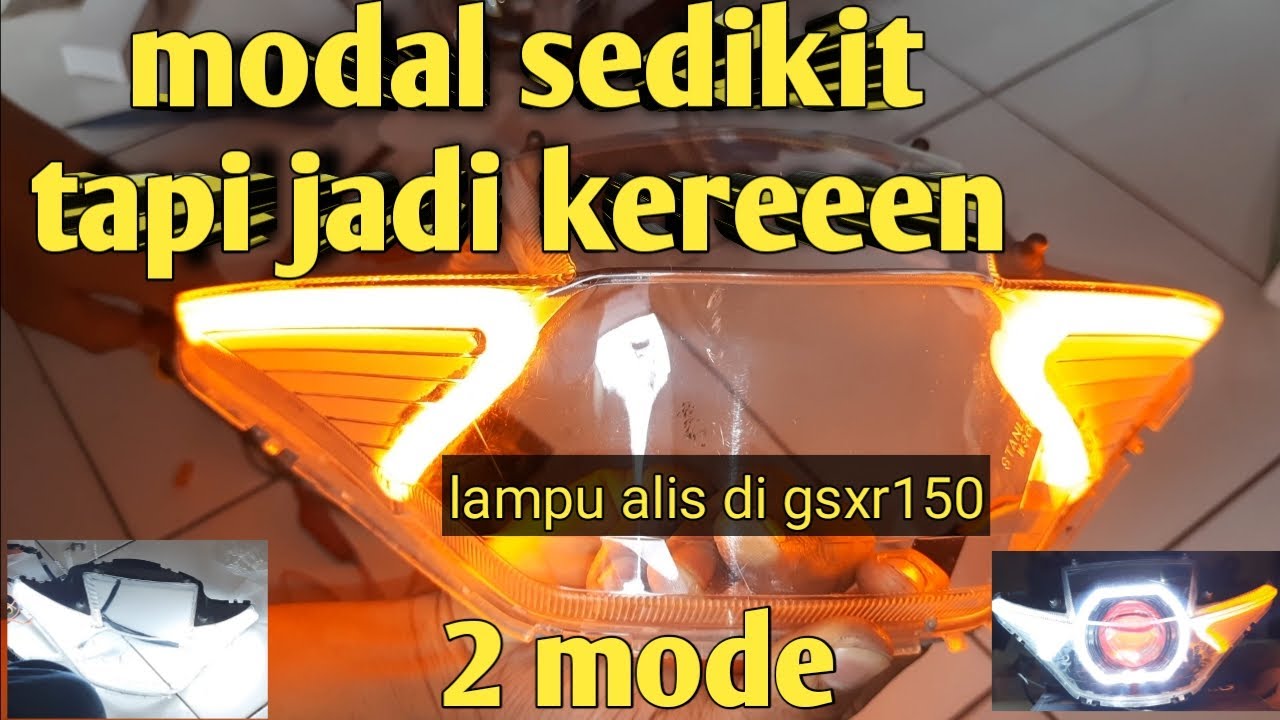 CARA PASANG LAMPU ALIS DIMIKA REFLEKTOR GSXR 150 #HadiSutrisno