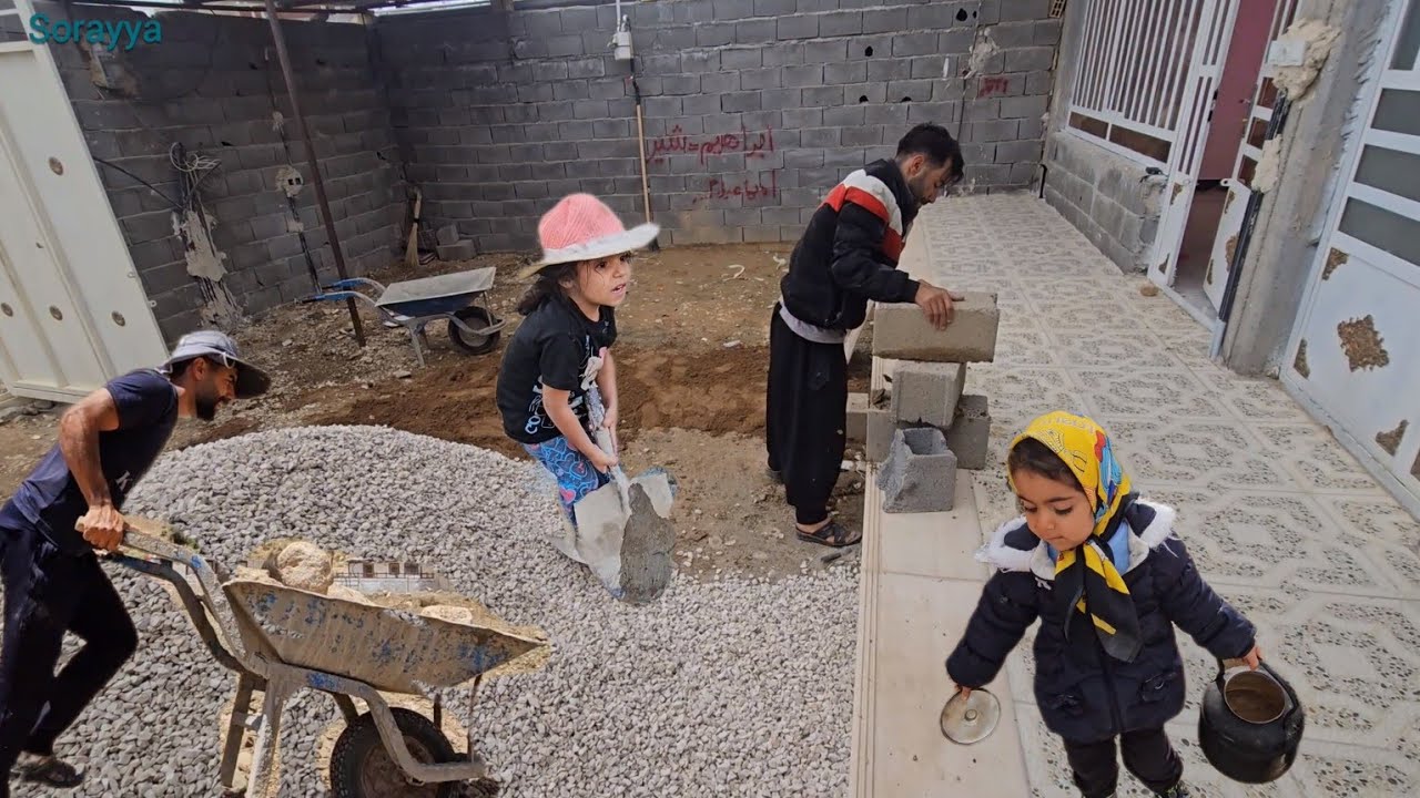 Renovating the house for the arrival of Tayyaba and her sister.