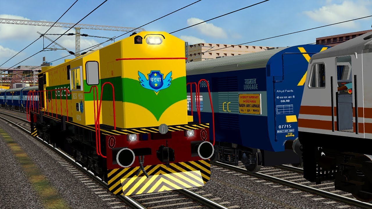 Shunting Surat - Jamnagar Intercity Express || VTA WDS6 || MSTS Open Rails