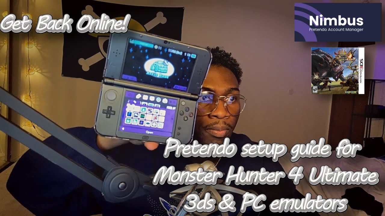 Руководство по настройке 3DS и Azahar для Monster Hunter 4 Ultimate (серверы Pretendo)