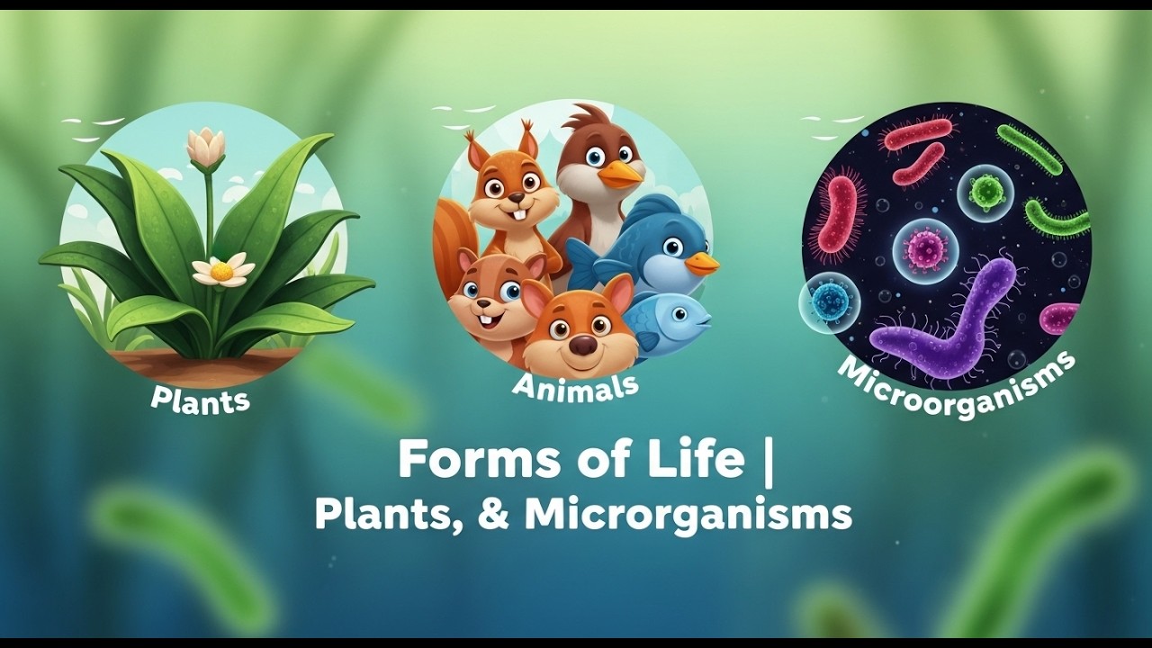 🌍 Forms of Life | Plants, Animals & Microorganisms