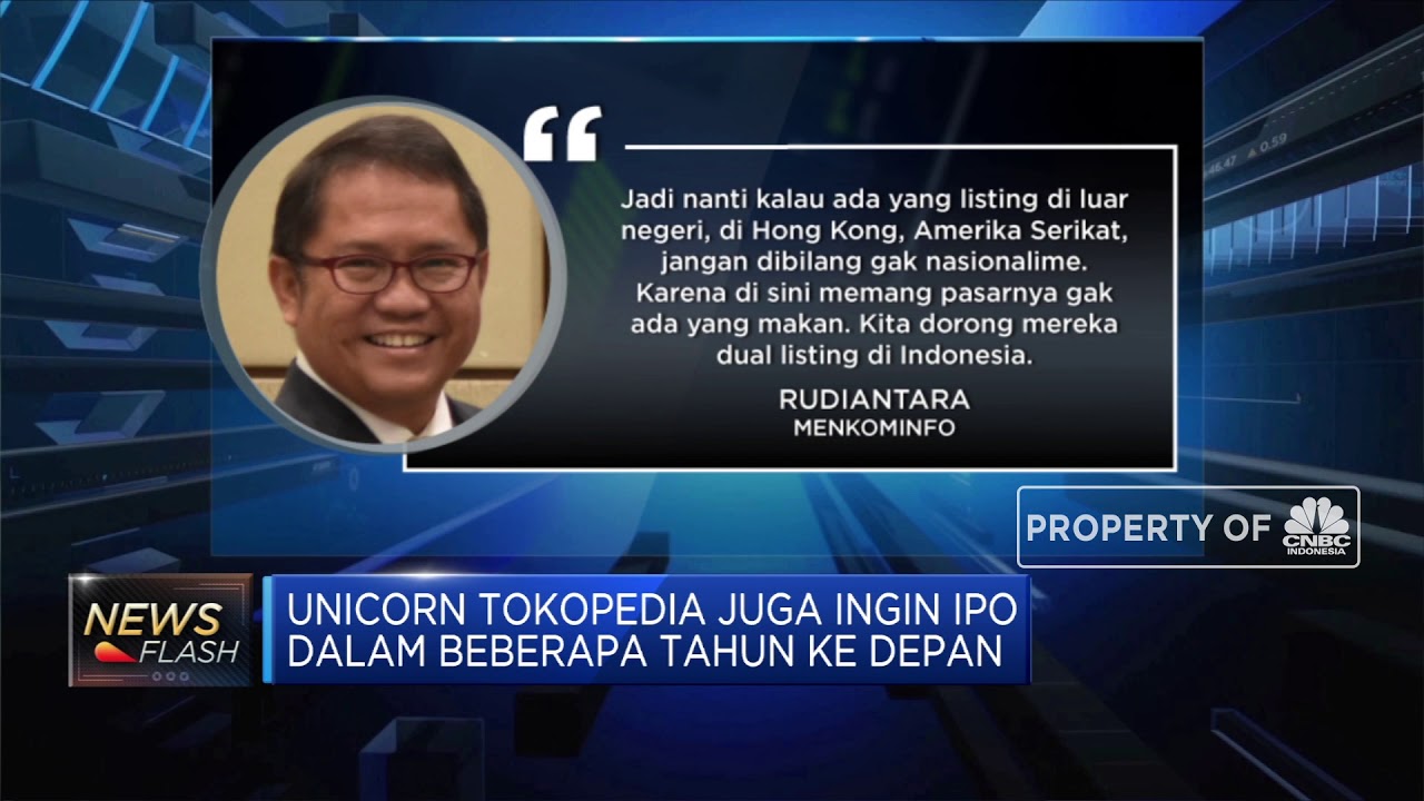 Rudiantara Startup Decacorn RI Susah IPO