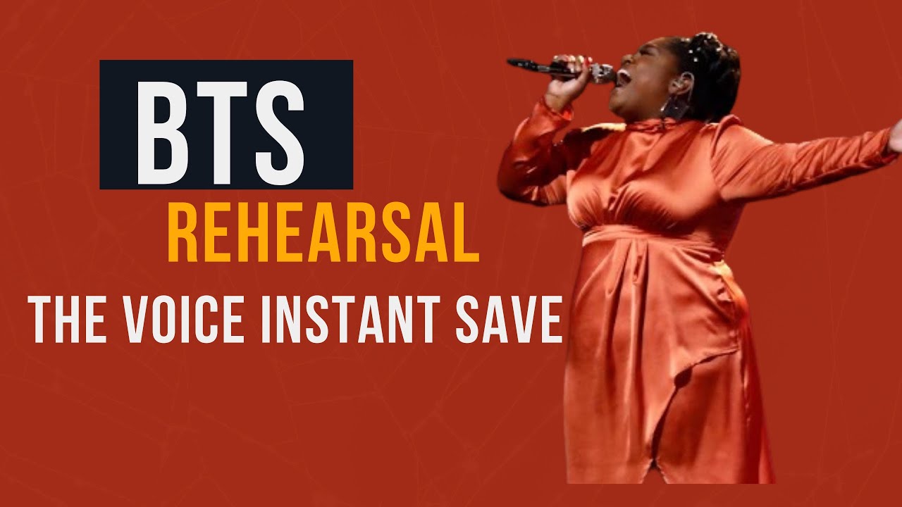 Tamara Jade rehearses Feeling Good for The Voice Instant Save