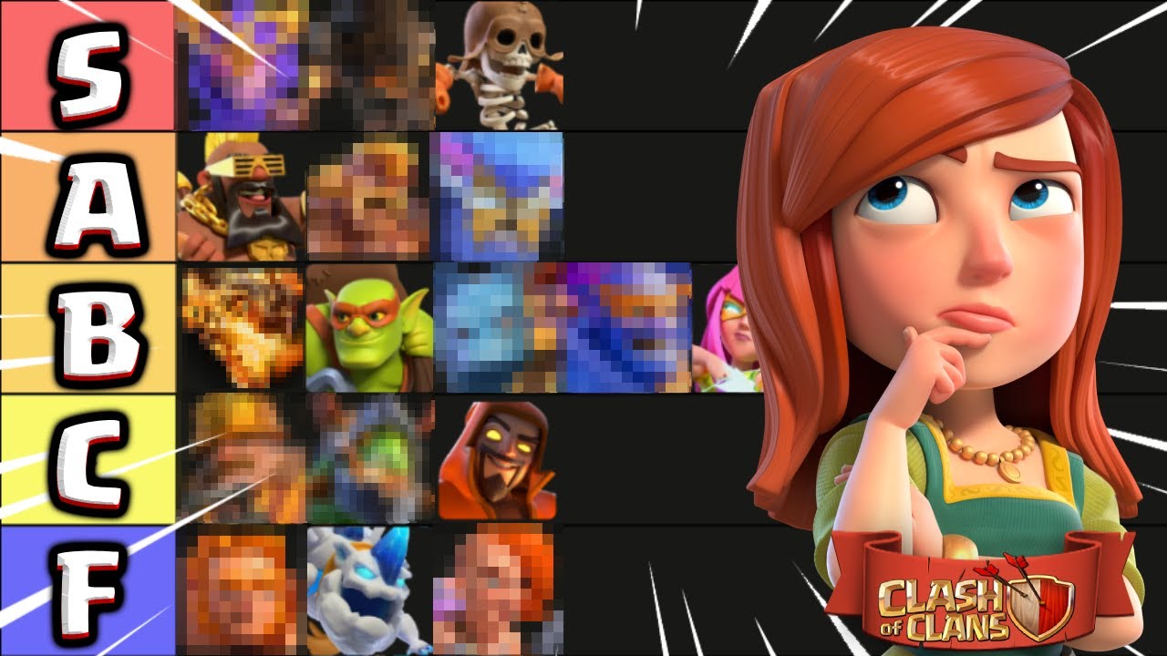MEJORES SUPER TROPAS en CLASH of CLANS Tier List