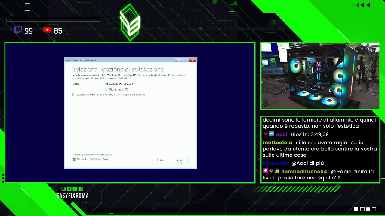 PC GAMING DA 3000 EURO CON RTX 5070TI