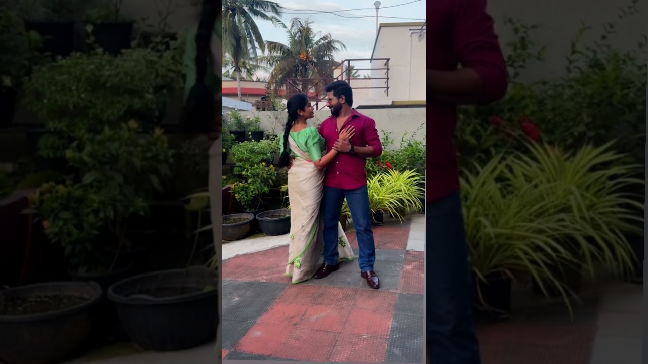 🙈 Romance 😀😂 Jagan vandhana in Serial location #zeekeralam #manathekottaram #kerala #serial #tv