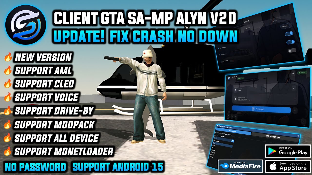 [SHARE] Client Alyn V20 GTA SAMP Terbaru 2026 - Support Android 15, Fix Bug Crash, No Ads & No Down!