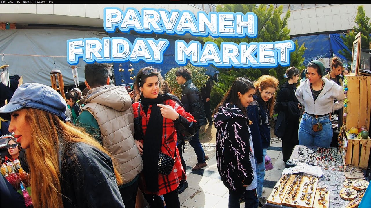 Tehran 2024 (4K) - Walking in Parvaneh Friday Market in Tehran