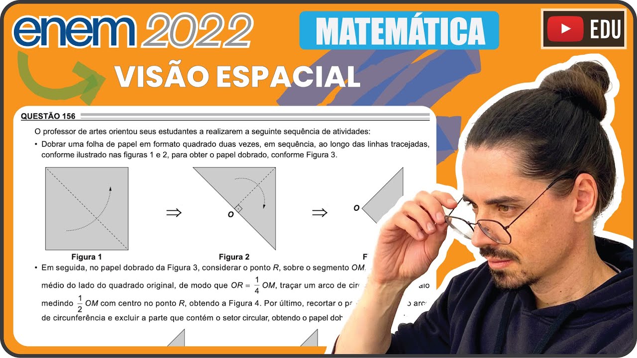 [ENEM 2022] 156 📘 VISÃO ESPACIAL O professor de artes orientou seus estudantes a realizarem a