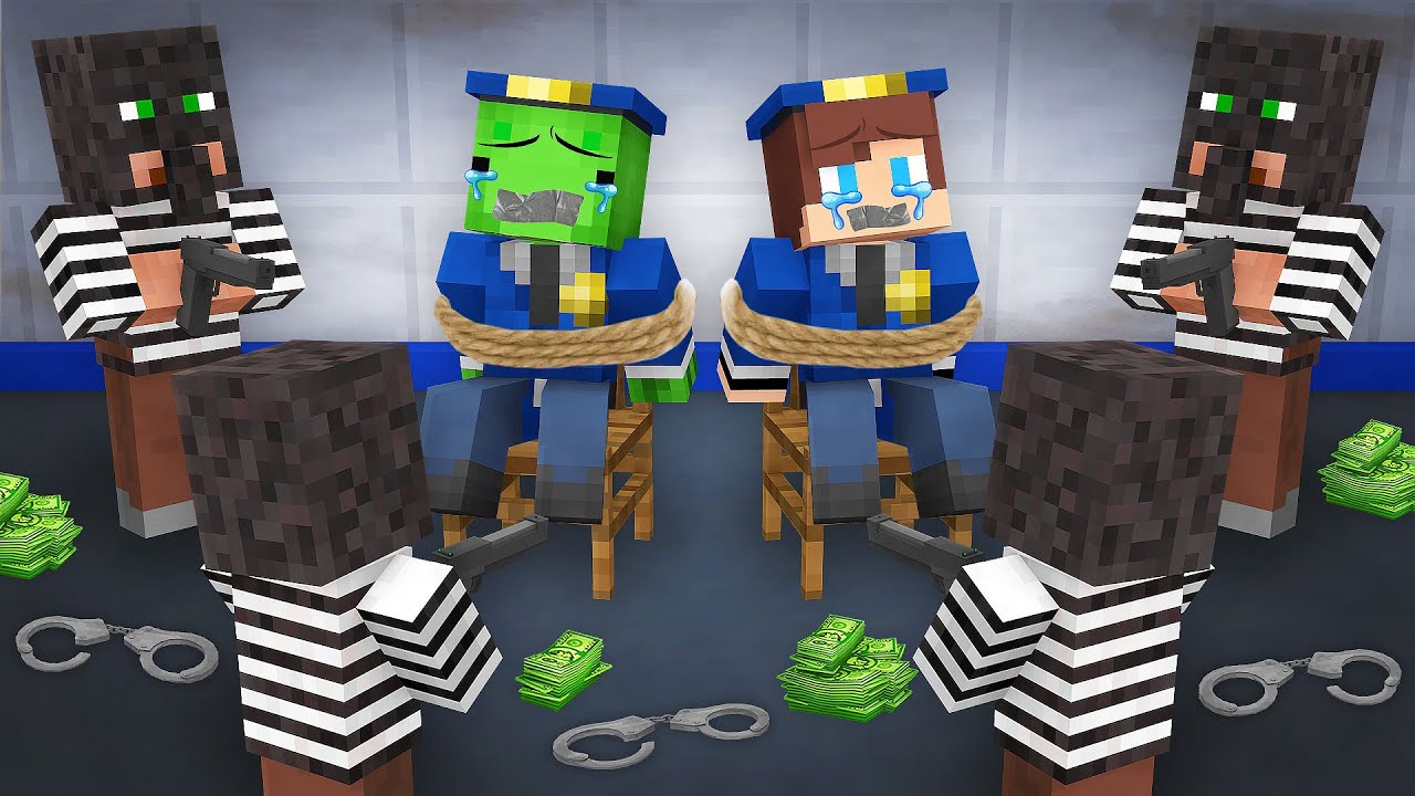 Policemen Mikey and JJ Were Kidnapped By Criminals in Minecraft (Maizen)