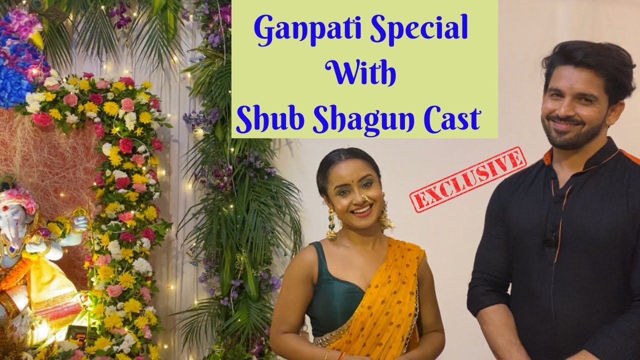 Ishita Ganguly And Shehzada Dhami Celebrate Ganpati Together | Telly Glam |Shub Shagun