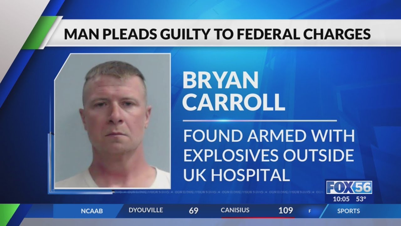 Man armed with explosives outside UK Hospital pleads guilty