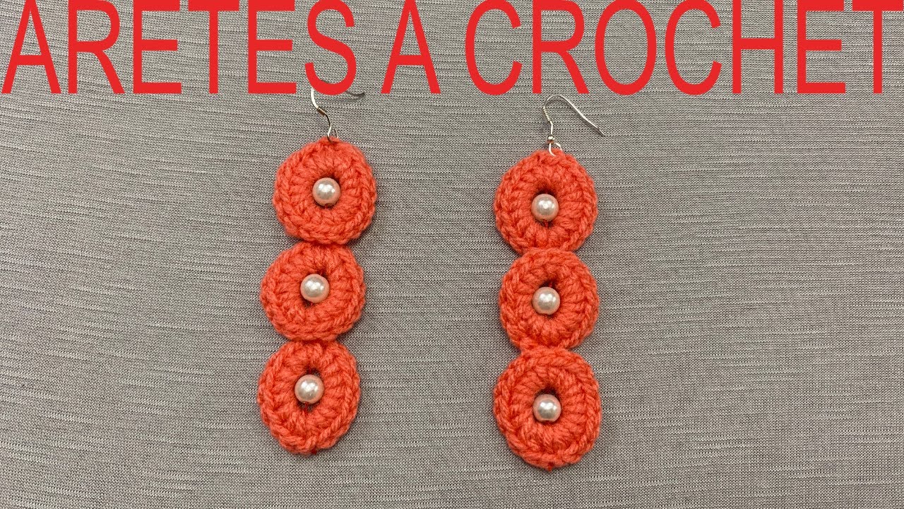 PASO A PASO PARA TEJER ARETES A CROCHET