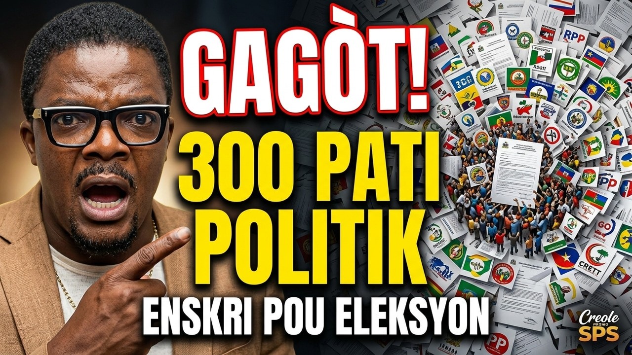 Selon Louko Desir Gen 300 Pati Politik Ki Enskri Pou Al Nan Eleksyon, Eske Sa Pa Yon Gagòt Mezanmi?