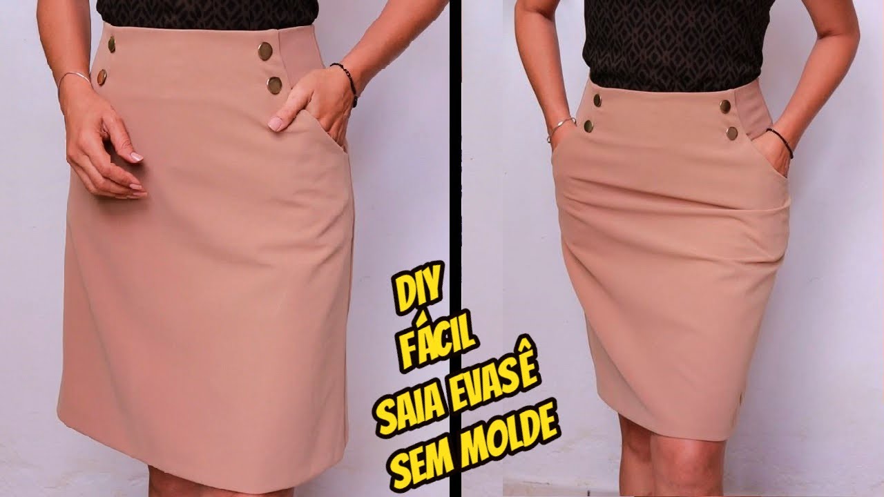 SAIA EVASÊ FÁCIL SEM MOLDE DIY Luciete Vasconcelos
