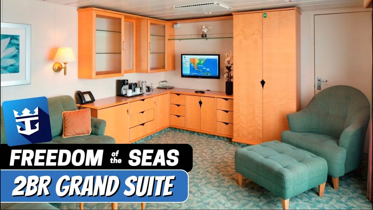 Freedom of the Seas | 2 Bedroom Grand Suite | Full Walkthrough Tour & Review | 4K | 2024