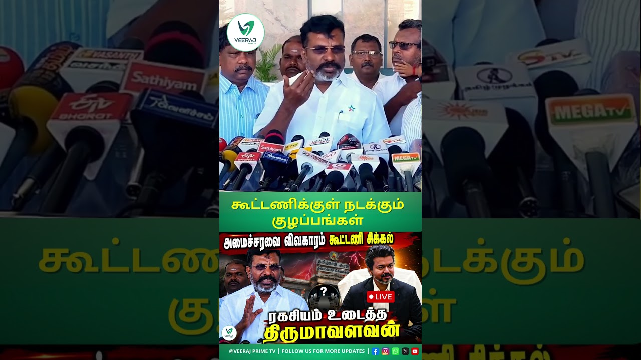ஆவேசமான  திருமா தோழமை கட்சிகளை காயப்படுத்தாதீங்க | VCK | TVK | Thirumavalavan