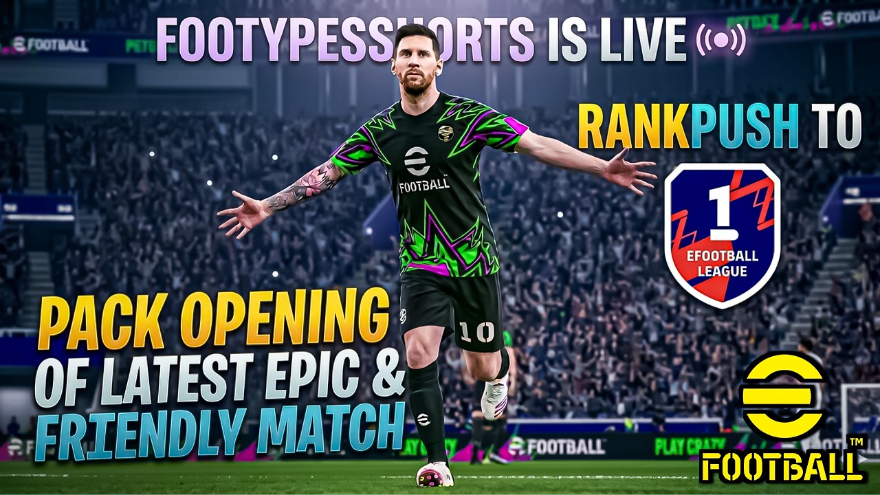 Let's Do The Rankpush in eFootball!!!.....#live #efootball #messi