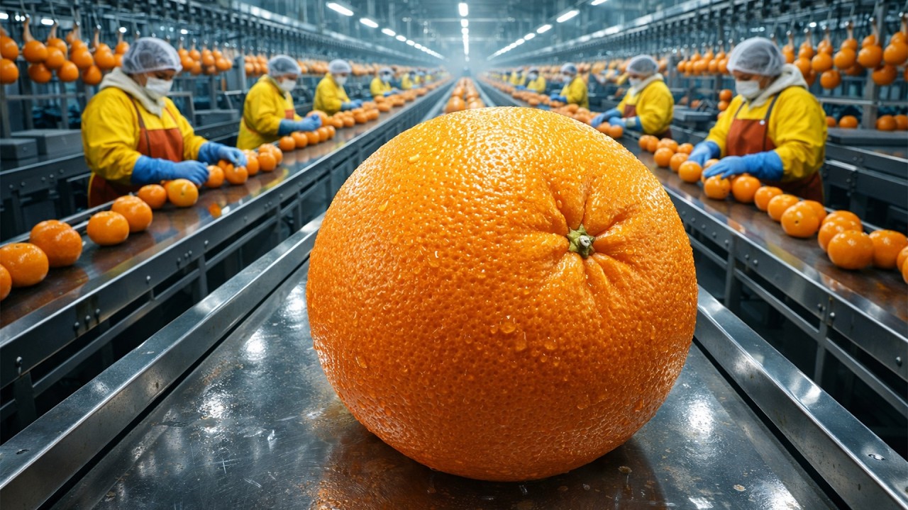 How It's Made: Industrial Orange Juice Production Flow | Flow Lab