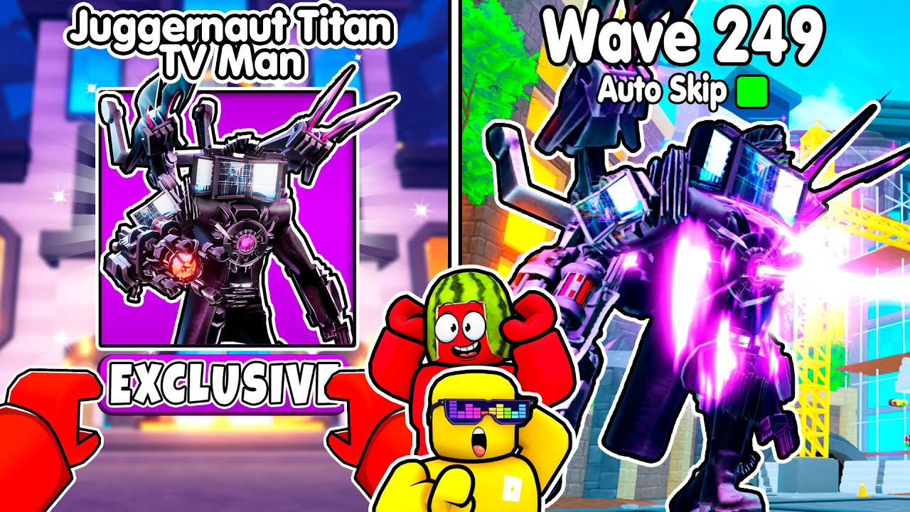UNLOCKING Juggernaut Titan TV Man In Toilet Tower Defense
