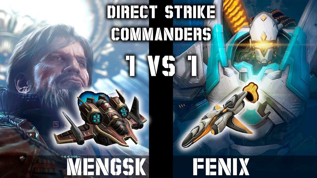 Mengsk vs Fenix | Sky Fury rules (no way to beat on ground, lets air)| Direct Strike Commanders 1vs1