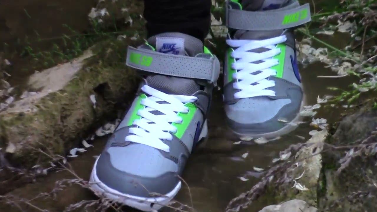 Girlfriend's brand new Nike Mogan sneakers completely wet and soaked