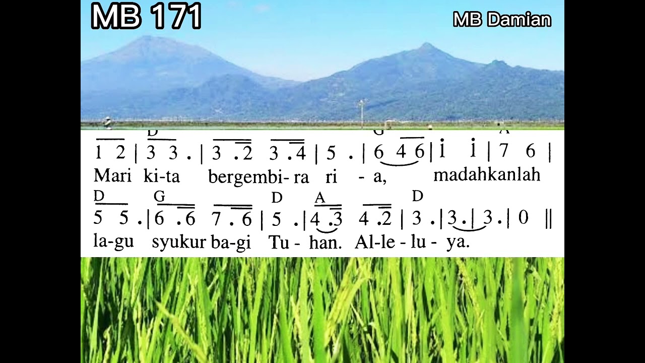 Madah Bakti 170, Mari Kita Bergembira, Lagu Misa